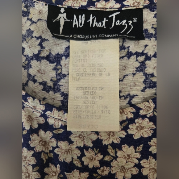 Vintage 90s floral Maxi dress short-sleeved Womens Size 9/10 - Picture 3 of 3